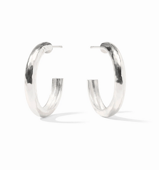 Havana Hoop- Silver- Silver- S