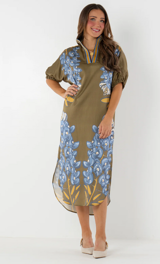 Poppy Caftan- Bluebonnet