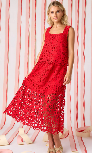 Selene Skirt Pomegranate