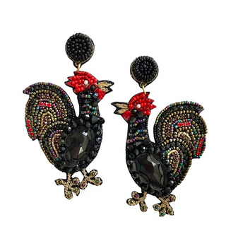 Gamecock earrings