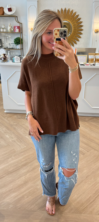 Espresso Caroline Top