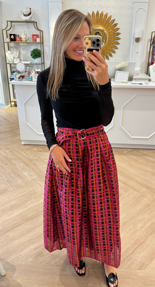 CRIMSON MAYA SKIRT
