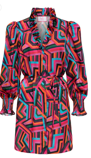 Harper Dress Greenridge Geometric
