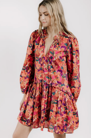 Edith Long Sleeves Dress Prospect Flower Liberty Print
