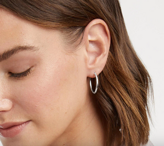 Fleur- de- Lis 2-in- 1 Earring- Silver- Silver- OS