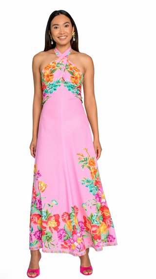 AUBREY DRESS TULIP TAPESTRY - COTTON CANDY