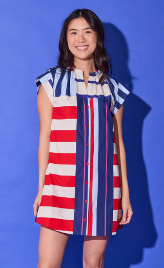 TUCKER DRESS Maritime Stripe